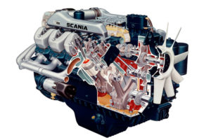 Двигатель Scania DS14