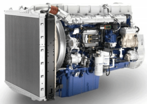 Схема конструкции Volvo D16G750